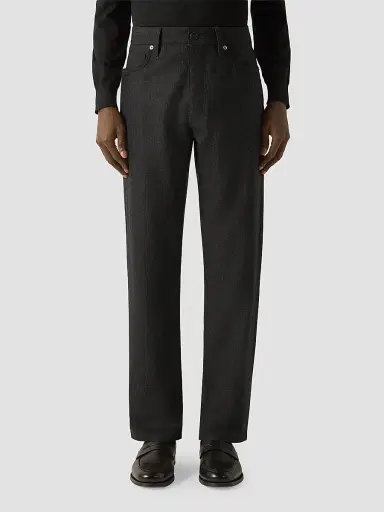 Zegna Men's Wool and Cashmere Roccia Pants | Thumbnail 2 Zegna Men's Wool and Cashmere Roccia Pants | Thumbnail 2