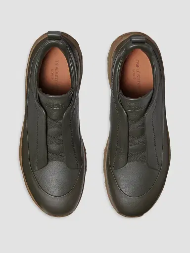 Zegna Men's Triple Stitch Monte Secondskin Sneakers | Thumbnail 3 Zegna Men's Triple Stitch Monte Secondskin Sneakers | Thumbnail 3