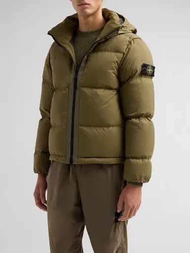 Stone Island Men's Capospalla Nylon Down Jacket | Thumbnail 4 Stone Island Men's Capospalla Nylon Down Jacket | Thumbnail 4