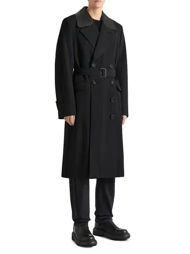 Givenchy Men's Couture Seam Trench Coat in Wool | Thumbnail 2 Givenchy Men's Couture Seam Trench Coat in Wool | Thumbnail 2