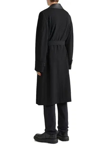 Givenchy Men's Couture Seam Trench Coat in Wool | Thumbnail 3 Givenchy Men's Couture Seam Trench Coat in Wool | Thumbnail 3