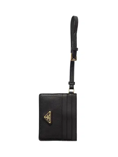 Prada Women's Nappa Leather Card Holder | Thumbnail 1 Prada Women's Nappa Leather Card Holder | Thumbnail 1