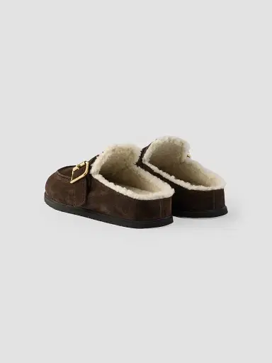 Prada Women's Suede Mules | Thumbnail 3 Prada Women's Suede Mules | Thumbnail 3