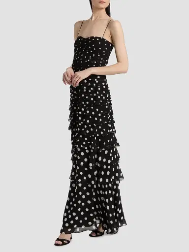Saloni Women's Niki Polka Dot Maxi Dress | Thumbnail 2 Saloni Women's Niki Polka Dot Maxi Dress | Thumbnail 2