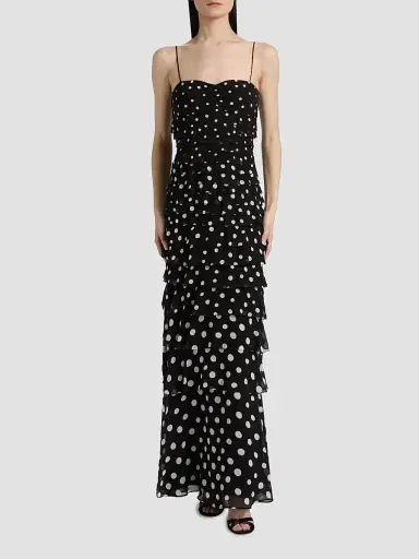 Saloni Women's Niki Polka Dot Maxi Dress | Thumbnail 3 Saloni Women's Niki Polka Dot Maxi Dress | Thumbnail 3