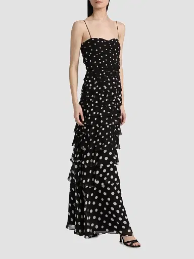 Saloni Women's Niki Polka Dot Maxi Dress | Thumbnail 4 Saloni Women's Niki Polka Dot Maxi Dress | Thumbnail 4