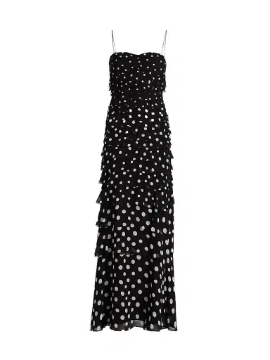 Saloni Women's Niki Polka Dot Maxi Dress | Thumbnail 1 Saloni Women's Niki Polka Dot Maxi Dress | Thumbnail 1