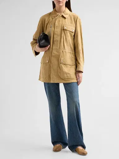 Frame Women's Suede Safari Jacket | Thumbnail 2 Frame Women's Suede Safari Jacket | Thumbnail 2
