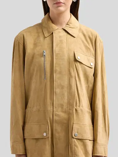 Frame Women's Suede Safari Jacket | Thumbnail 5 Frame Women's Suede Safari Jacket | Thumbnail 5