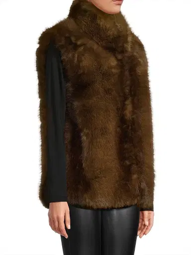 Apparis Women's Laila Faux-Fur Sleeveless Vest | Thumbnail 4 Apparis Women's Laila Faux-Fur Sleeveless Vest | Thumbnail 4