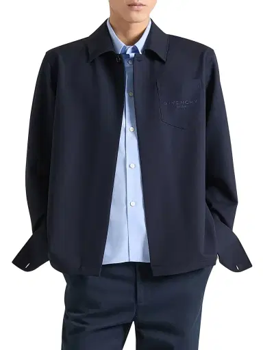 Givenchy Men's Trompe Layered Shirt in Wool | Thumbnail 3 Givenchy Men's Trompe Layered Shirt in Wool | Thumbnail 3
