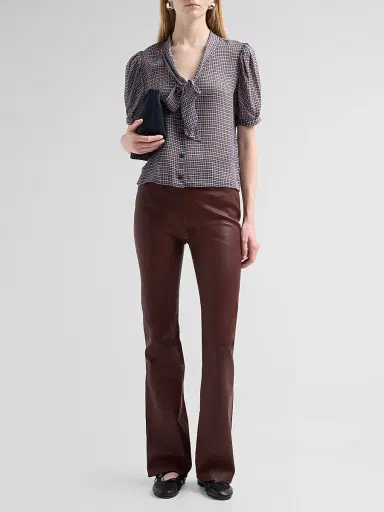 Frame Women's Reboot Leather Straight-Leg Pants | Thumbnail 2 Frame Women's Reboot Leather Straight-Leg Pants | Thumbnail 2
