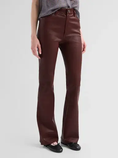Frame Women's Reboot Leather Straight-Leg Pants | Thumbnail 4 Frame Women's Reboot Leather Straight-Leg Pants | Thumbnail 4