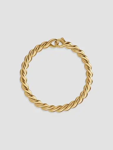 David Yurman Women's Sculpted Cable Chain Bracelet in 18K Yellow Gold, 5.7MM | Thumbnail 2 David Yurman Women's Sculpted Cable Chain Bracelet in 18K Yellow Gold, 5.7MM | Thumbnail 2