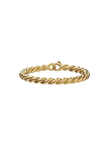 David Yurman Women's Sculpted Cable Chain Bracelet in 18K Yellow Gold, 5.7MM | Thumbnail 1 David Yurman Women's Sculpted Cable Chain Bracelet in 18K Yellow Gold, 5.7MM | Thumbnail 1