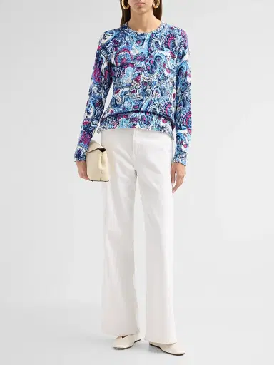 Lilly Pulitzer Women's Salima Paisley Parade Sweater | Thumbnail 2 Lilly Pulitzer Women's Salima Paisley Parade Sweater | Thumbnail 2