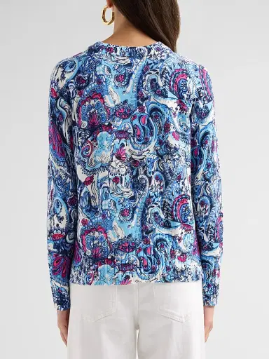 Lilly Pulitzer Women's Salima Paisley Parade Sweater | Thumbnail 3 Lilly Pulitzer Women's Salima Paisley Parade Sweater | Thumbnail 3