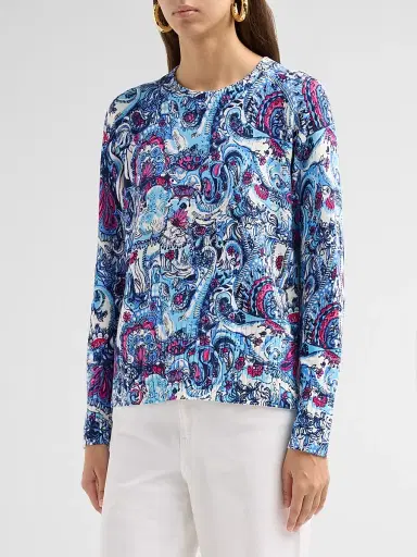 Lilly Pulitzer Women's Salima Paisley Parade Sweater | Thumbnail 4 Lilly Pulitzer Women's Salima Paisley Parade Sweater | Thumbnail 4