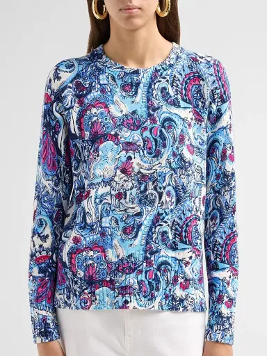 Lilly Pulitzer Women's Salima Paisley Parade Sweater | Thumbnail 5 Lilly Pulitzer Women's Salima Paisley Parade Sweater | Thumbnail 5