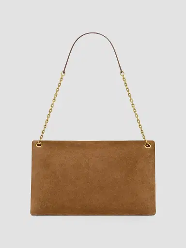 Saint Laurent Women's Cassandre Shoulder Bag on Chain in Suede | Thumbnail 3 Saint Laurent Women's Cassandre Shoulder Bag on Chain in Suede | Thumbnail 3