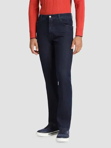 Stefano Ricci Men's Cotton Blend Tapered Jeans | Thumbnail 2 Stefano Ricci Men's Cotton Blend Tapered Jeans | Thumbnail 2
