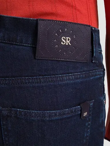 Stefano Ricci Men's Cotton Blend Tapered Jeans | Thumbnail 4 Stefano Ricci Men's Cotton Blend Tapered Jeans | Thumbnail 4
