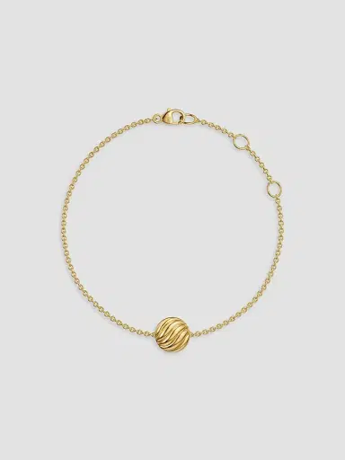 David Yurman Women's Sculpted Cable Center Station Chain Bracelet in 18K Yellow Gold, 10MM | Thumbnail 4 David Yurman Women's Sculpted Cable Center Station Chain Bracelet in 18K Yellow Gold, 10MM | Thumbnail 4