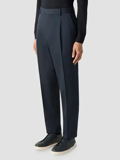 Zegna Men's Cotton and Wool Pants | Thumbnail 2 Zegna Men's Cotton and Wool Pants | Thumbnail 2
