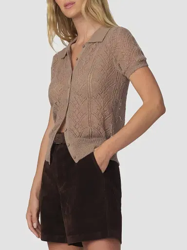Joe's Jeans Women's The Davey Short Sleeve Cardigan | Thumbnail 5 Joe's Jeans Women's The Davey Short Sleeve Cardigan | Thumbnail 5