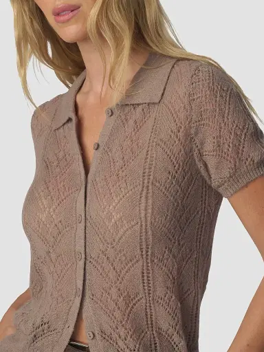 Joe's Jeans Women's The Davey Short Sleeve Cardigan | Thumbnail 6 Joe's Jeans Women's The Davey Short Sleeve Cardigan | Thumbnail 6