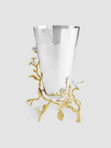 Michael Aram Lovebirds Silver & Gold Medium Vase | Thumbnail 2 Michael Aram Lovebirds Silver & Gold Medium Vase | Thumbnail 2