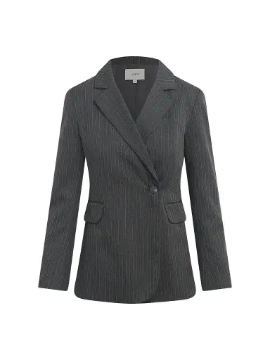 Joe's Jeans Women's Mecah Pinstripe Double-Breasted Blazer | Thumbnail 1 Joe's Jeans Women's Mecah Pinstripe Double-Breasted Blazer | Thumbnail 1