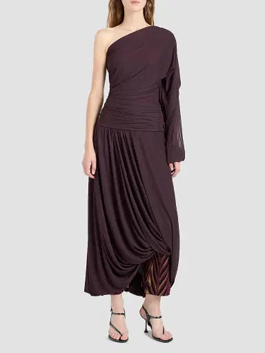 Proenza Schouler Women's Gabri Ruched Jersey Maxi Dress | Thumbnail 3 Proenza Schouler Women's Gabri Ruched Jersey Maxi Dress | Thumbnail 3