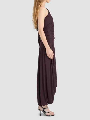 Proenza Schouler Women's Gabri Ruched Jersey Maxi Dress | Thumbnail 4 Proenza Schouler Women's Gabri Ruched Jersey Maxi Dress | Thumbnail 4