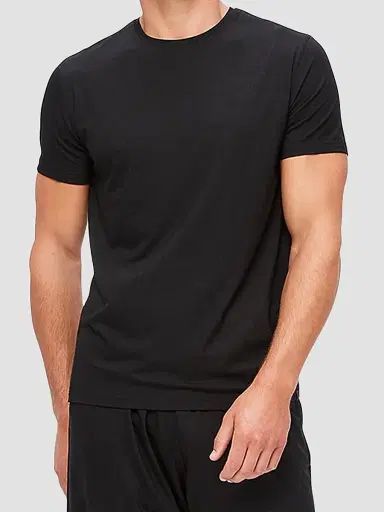 Derek Rose Men's Basel Stretch Crewneck T-Shirt | Thumbnail 2 Derek Rose Men's Basel Stretch Crewneck T-Shirt | Thumbnail 2