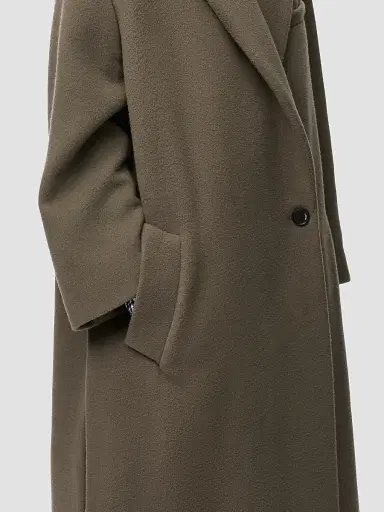 Loewe Women's Gingham Cashmere Single-Breasted Coat | Thumbnail 4 Loewe Women's Gingham Cashmere Single-Breasted Coat | Thumbnail 4