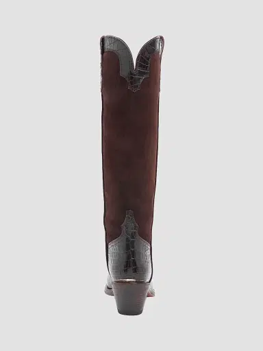 Partlow Women's Mira 55MM Croc-Embossed Leather Knee-High Boots | Thumbnail 4 Partlow Women's Mira 55MM Croc-Embossed Leather Knee-High Boots | Thumbnail 4