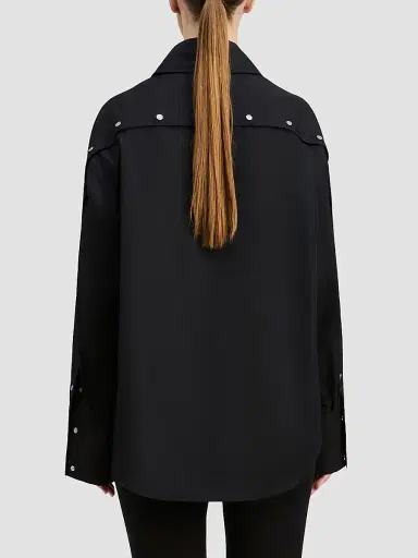 DEREK LAM 10 CROSBY Women's Carine Snap-Detail Cotton Poplin Shirt | Thumbnail 3 DEREK LAM 10 CROSBY Women's Carine Snap-Detail Cotton Poplin Shirt | Thumbnail 3