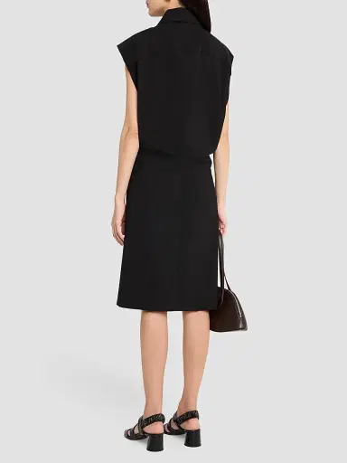 Co Women's Banana Cut Wool Shirtdress | Thumbnail 3 Co Women's Banana Cut Wool Shirtdress | Thumbnail 3