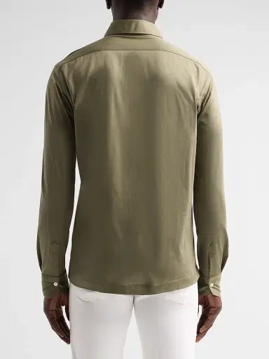 Kiton Men's Cotton Piqué Polo Shirt | Thumbnail 3 Kiton Men's Cotton Piqué Polo Shirt | Thumbnail 3
