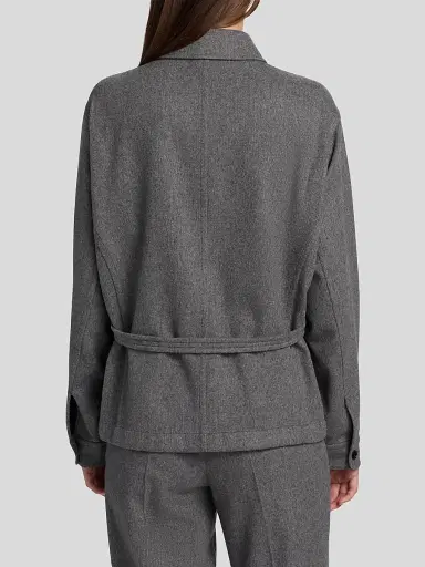 Co Women's Workwear Wool-Cashmere Shirt Jacket | Thumbnail 5 Co Women's Workwear Wool-Cashmere Shirt Jacket | Thumbnail 5