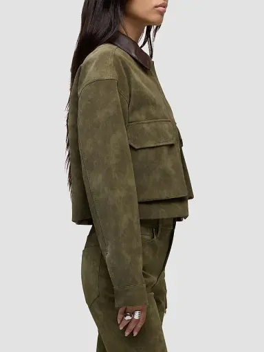 Hudson Jeans Women's Faux Suede Chore Jacket | Thumbnail 5 Hudson Jeans Women's Faux Suede Chore Jacket | Thumbnail 5