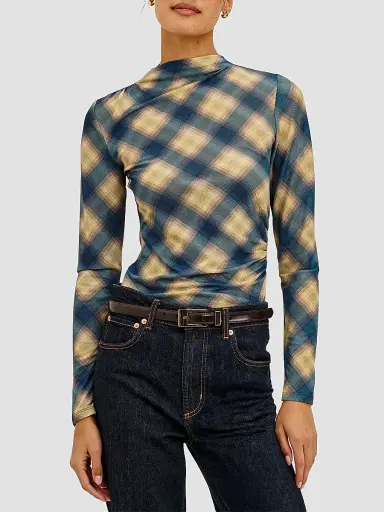 RAILS Women's Joelle Draped Plaid Top | Thumbnail 4 RAILS Women's Joelle Draped Plaid Top | Thumbnail 4