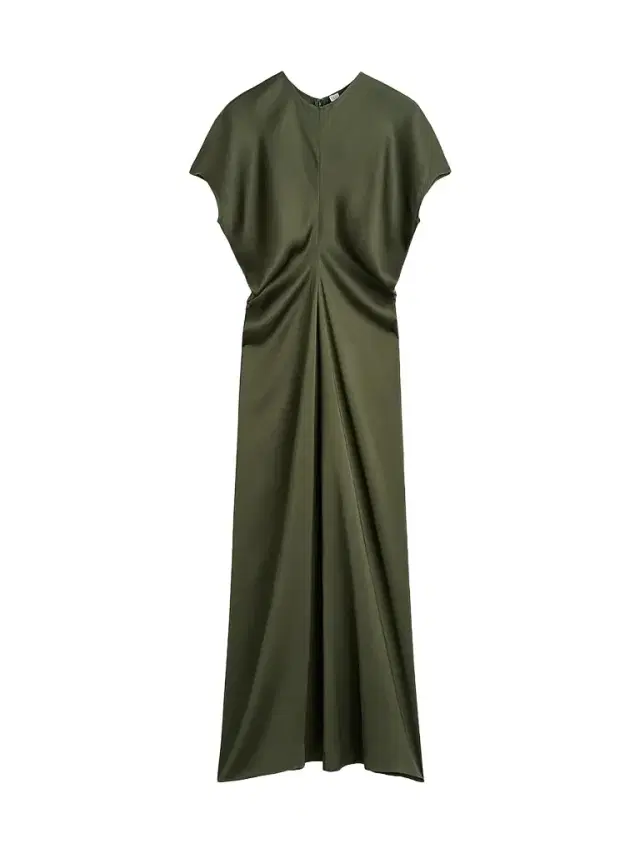 Women's Satin Slouch Waist Dress Women's Satin Slouch Waist Dress
