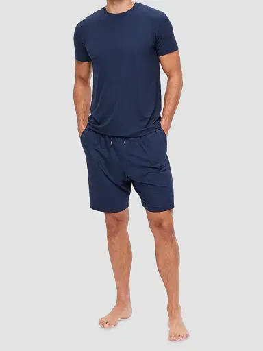 Derek Rose Men's Stretch Jersey Lounge Shorts | Thumbnail 4 Derek Rose Men's Stretch Jersey Lounge Shorts | Thumbnail 4