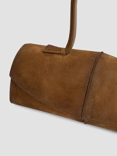 Jil Sander Women's Linea Suede Shoulder Bag | Thumbnail 3 Jil Sander Women's Linea Suede Shoulder Bag | Thumbnail 3