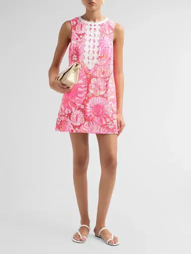 Lilly Pulitzer Women's Edita Stretch Shift Mini Dress | Thumbnail 2 Lilly Pulitzer Women's Edita Stretch Shift Mini Dress | Thumbnail 2