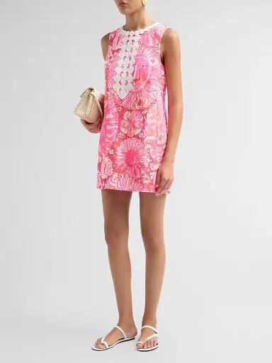 Lilly Pulitzer Women's Edita Stretch Shift Mini Dress | Thumbnail 4 Lilly Pulitzer Women's Edita Stretch Shift Mini Dress | Thumbnail 4