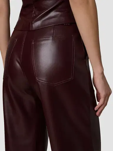 Joe's Jeans Women's Mia Faux-Leather High-Rise Wide-Leg Trousers | Thumbnail 7 Joe's Jeans Women's Mia Faux-Leather High-Rise Wide-Leg Trousers | Thumbnail 7