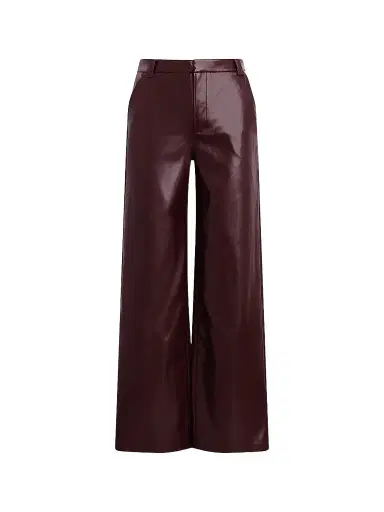 Joe's Jeans Women's Mia Faux-Leather High-Rise Wide-Leg Trousers | Thumbnail 1 Joe's Jeans Women's Mia Faux-Leather High-Rise Wide-Leg Trousers | Thumbnail 1